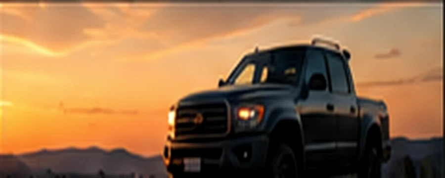 Capable vehicle in a rural landscape